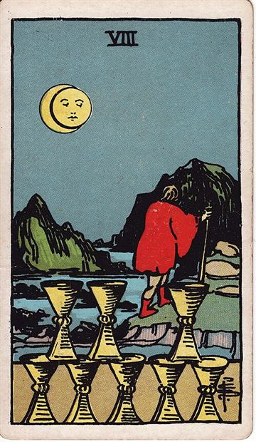 컵 8(Eight of Cups) 타로카드