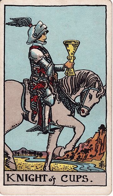 컵 기사(Knight of Cups) 타로카드