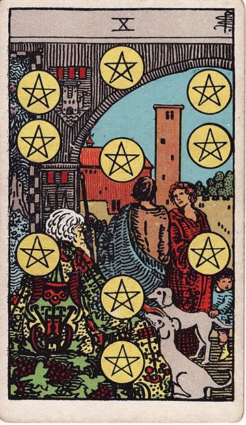펜타클 10(Ten of Pentacles) 타로카드